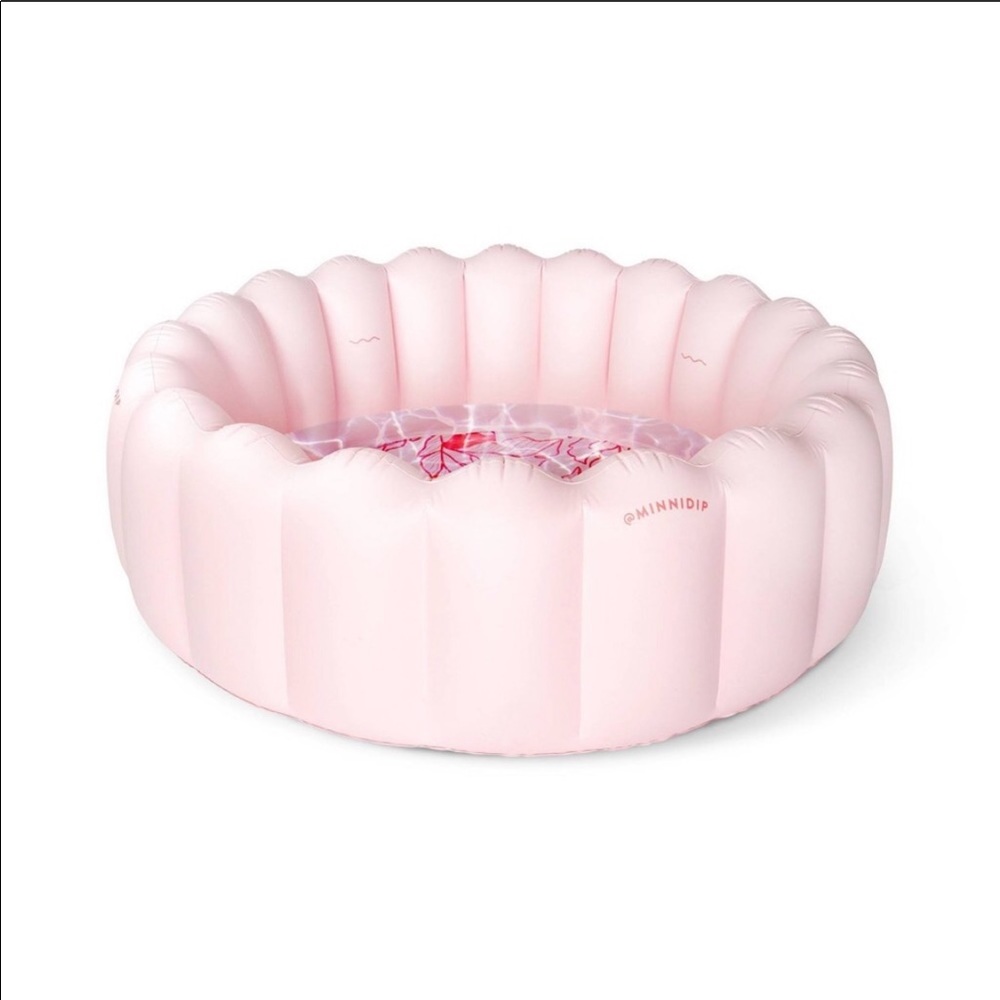 LAST ONE!! MinniDip Blushing Palms Inflatable Pool - Picture 2 of 7